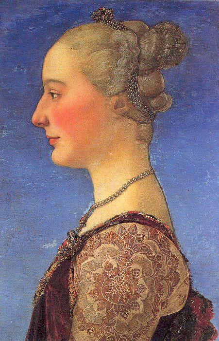 Pollaiuolo, Piero Portrait of a Young Woman oil painting picture